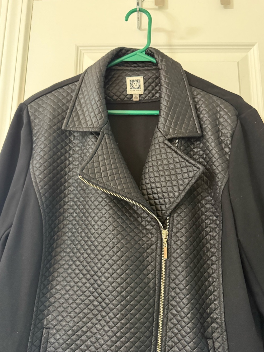 Anne Klein Quilted Moto Jacket Size XL - Picture 3 of 9